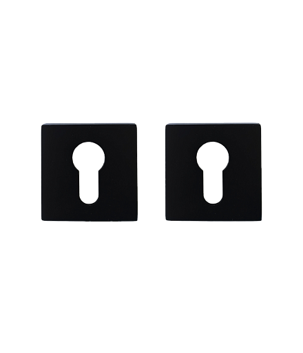 Накладки на ключевой цилиндр Накладка под цилиндр TRODOS на квадратном основании ET 03-AYE11 BL 